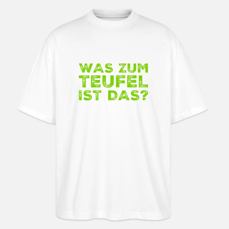 was ist das bloß? - Stanley/Stella Oversized Unisex Bio T-Shirt Blaster 2.0 - Weiß