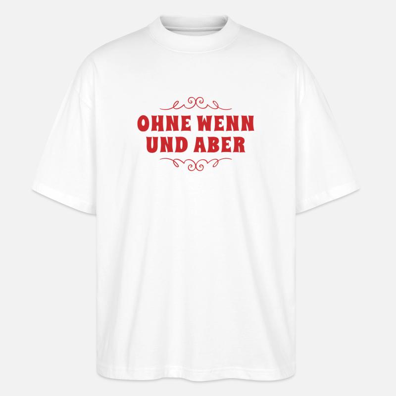 ich bin streng - Stanley/Stella Oversized Unisex Bio T-Shirt Blaster 2.0 - Weiß