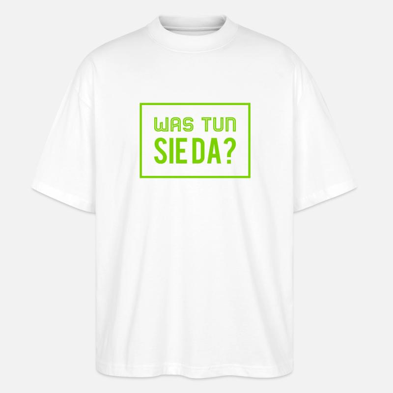 ich habe sie ertappt - Stanley/Stella Oversized Unisex Bio T-Shirt Blaster 2.0 - Weiß