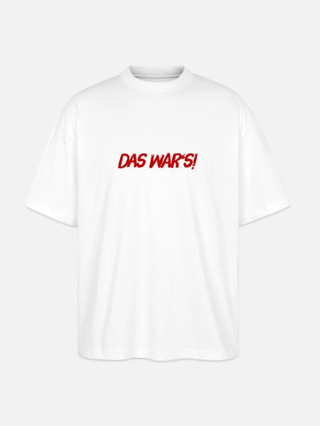 endlich vorbei - Stanley/Stella Oversized Unisex Bio T-Shirt Blaster 2.0 - Weiß