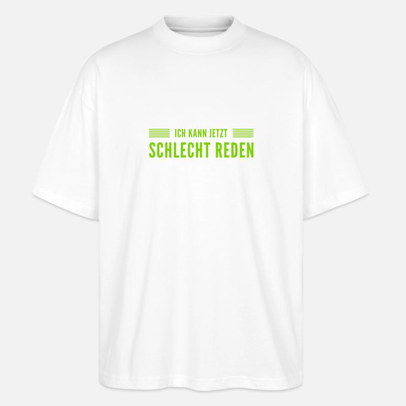 das ist ein schlechter Zeitpunkt - Stanley/Stella Oversized Unisex Bio T-Shirt Blaster 2.0 - Weiß