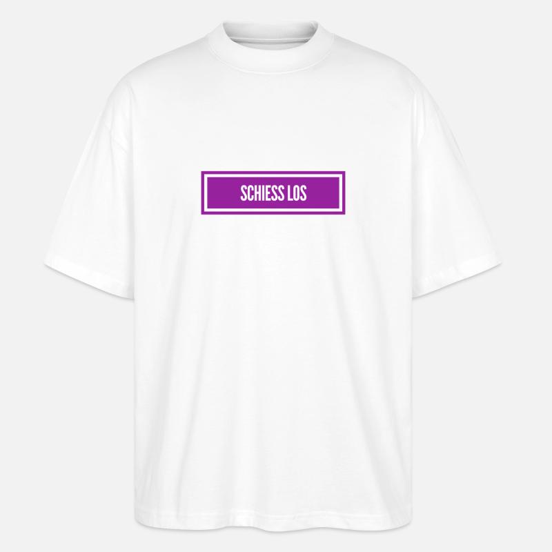 raus damit - Stanley/Stella Oversized Unisex Bio T-Shirt Blaster 2.0 - Weiß