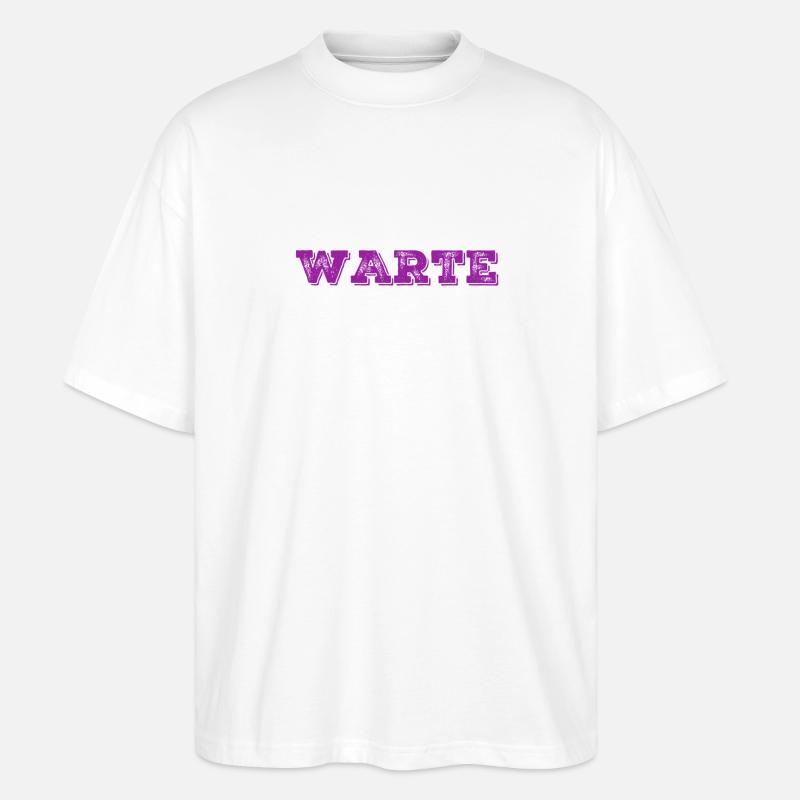 mach nicht weiter - Stanley/Stella Oversized Unisex Bio T-Shirt Blaster 2.0 - Weiß