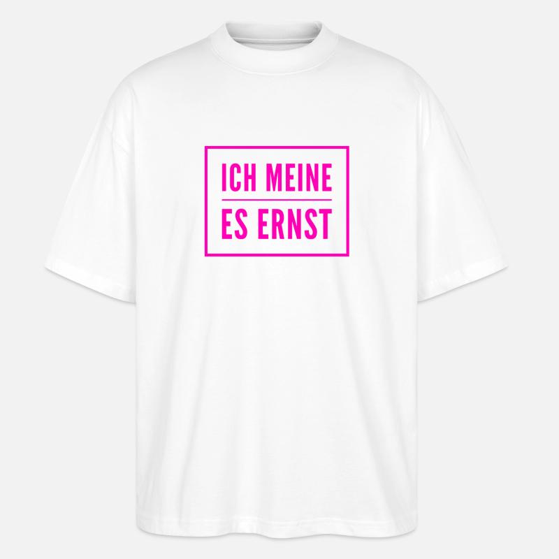 im ernst - Stanley/Stella Oversized Unisex Bio T-Shirt Blaster 2.0 - Weiß