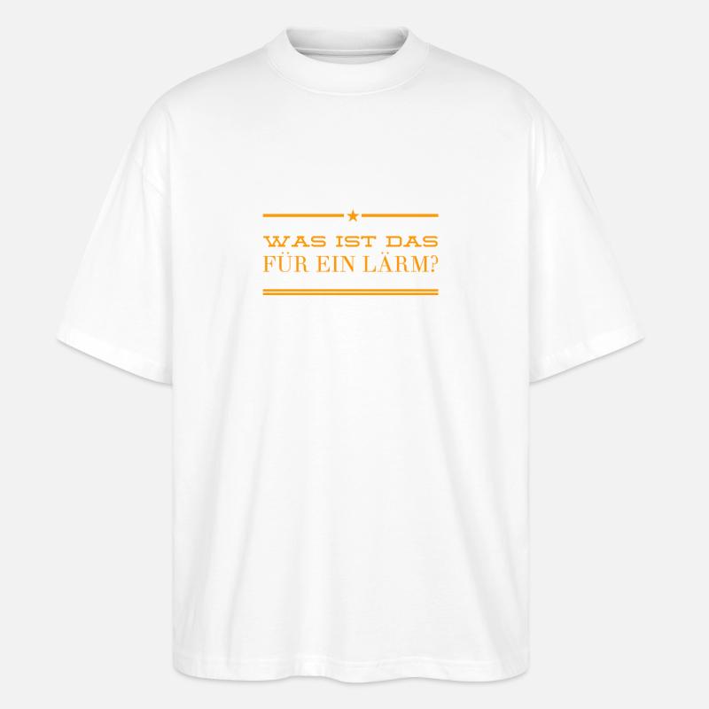 so ein Krach - Stanley/Stella Oversized Unisex Bio T-Shirt Blaster 2.0 - Weiß