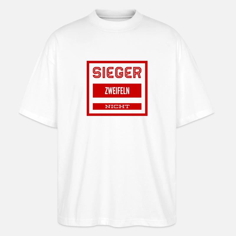 ich bin ein Gewinner - Stanley/Stella Oversized Unisex Bio T-Shirt Blaster 2.0 - Weiß