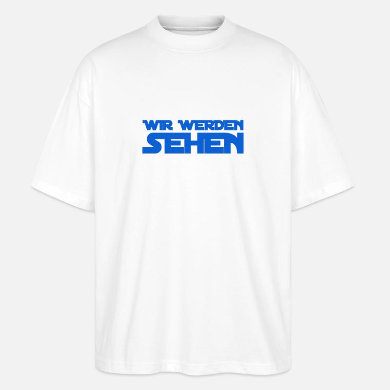 es wird sich schon ergeben - Stanley/Stella Oversized Unisex Bio T-Shirt Blaster 2.0 - Weiß