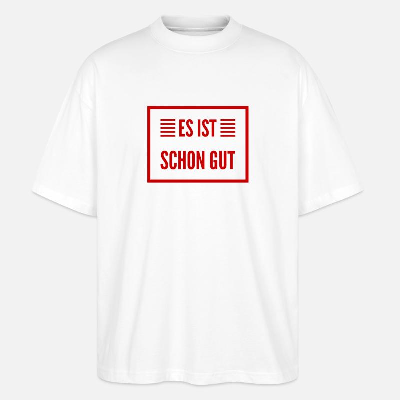 bleib cool - Stanley/Stella Oversized Unisex Bio T-Shirt Blaster 2.0 - Weiß