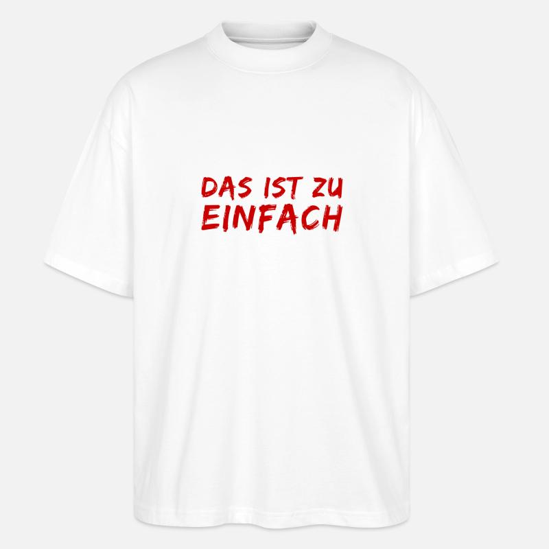 wie einfach - Stanley/Stella Oversized Unisex Bio T-Shirt Blaster 2.0 - Weiß