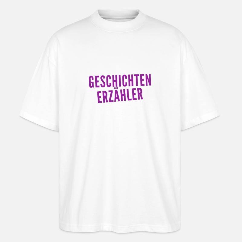 Märchenonkel - Stanley/Stella Oversized Unisex Bio T-Shirt Blaster 2.0 - Weiß
