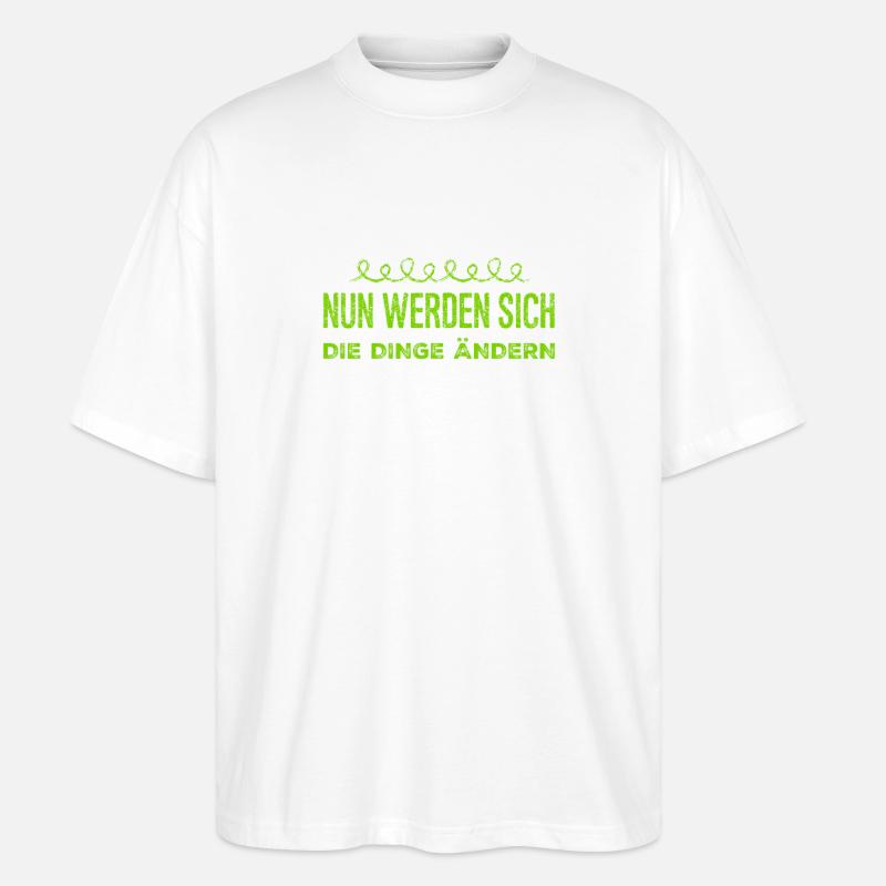 es geht voran - Stanley/Stella Oversized Unisex Bio T-Shirt Blaster 2.0 - Weiß