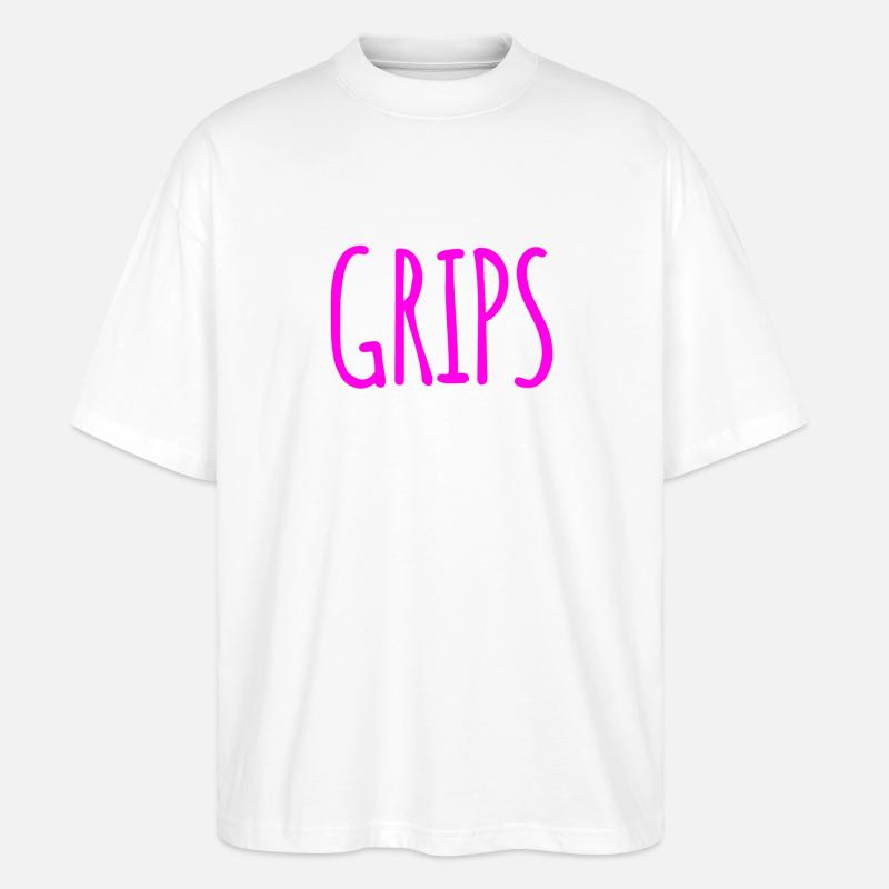 ich habe Grips - Stanley/Stella Oversized Unisex Bio T-Shirt Blaster 2.0 - Weiß