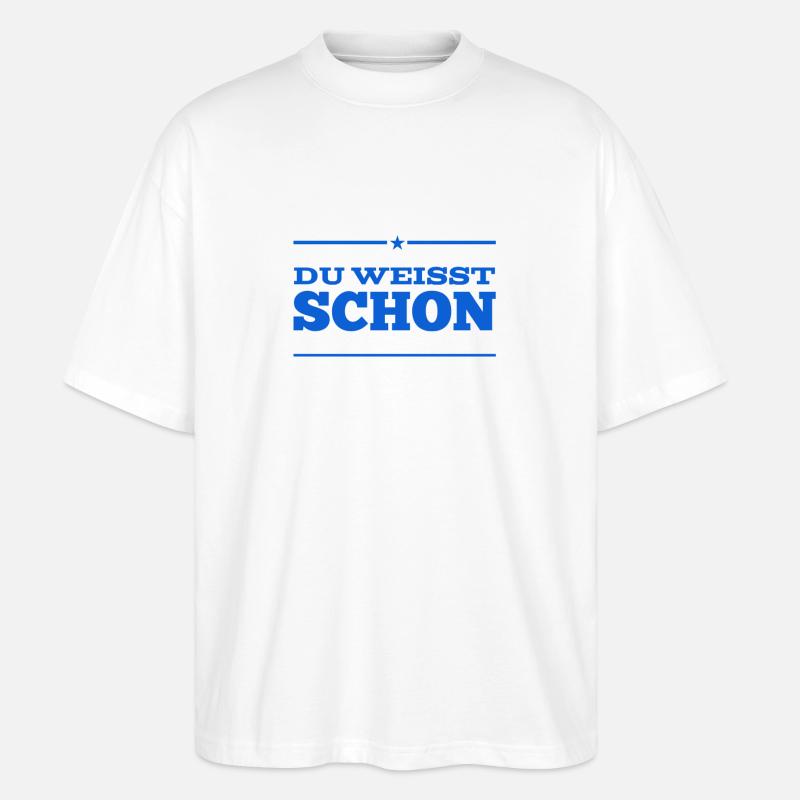 ist doch klar - Stanley/Stella Oversized Unisex Bio T-Shirt Blaster 2.0 - Weiß