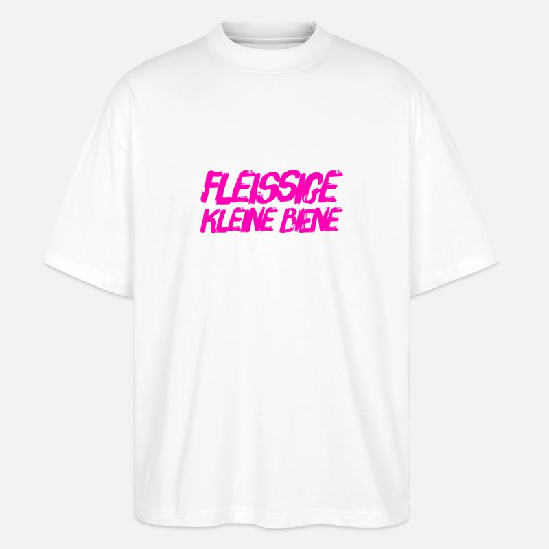 ich bin fleißig - Stanley/Stella Oversized Unisex Bio T-Shirt Blaster 2.0 - Weiß