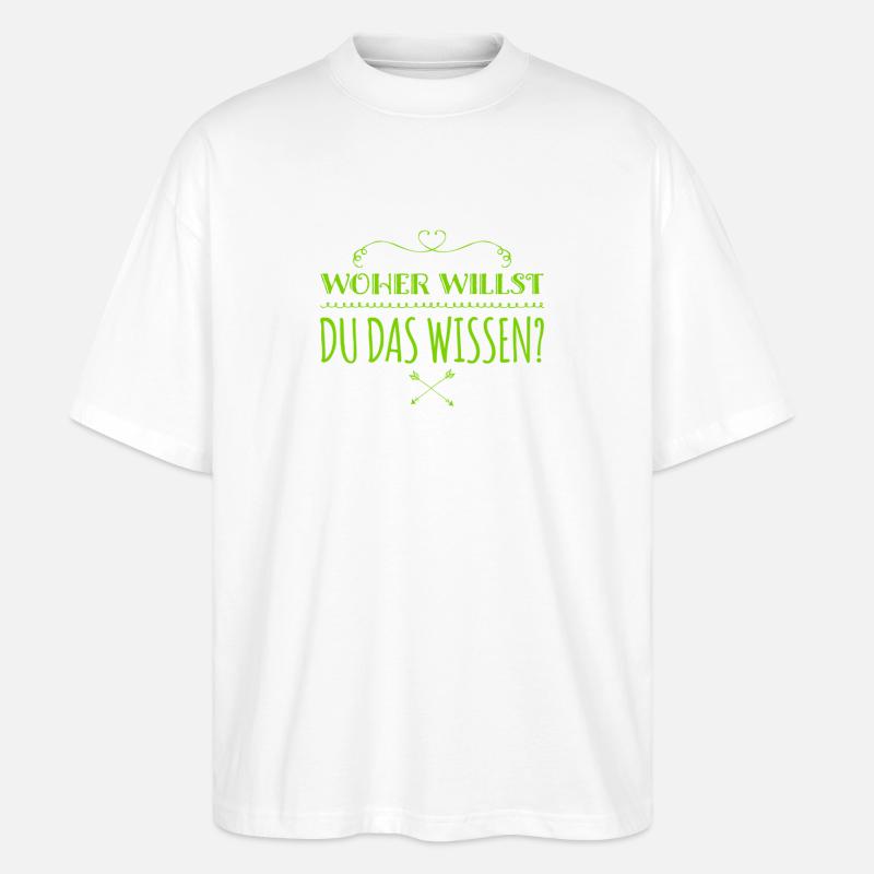 da bin ich kritisch - Stanley/Stella Oversized Unisex Bio T-Shirt Blaster 2.0 - Weiß