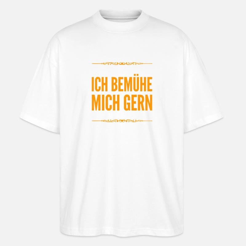 das mache ich sehr gerne - Stanley/Stella Oversized Unisex Bio T-Shirt Blaster 2.0 - Weiß
