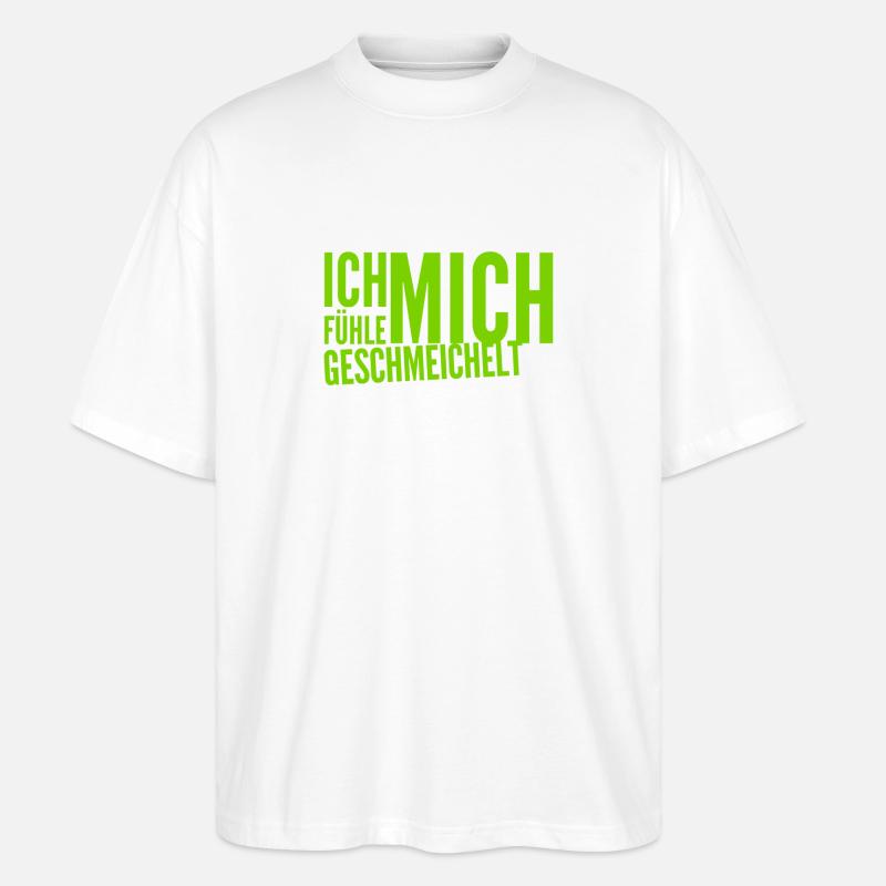 ich bin gerührt - Stanley/Stella Oversized Unisex Bio T-Shirt Blaster 2.0 - Weiß