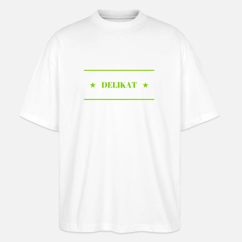 ich bin Feinkost - Stanley/Stella Oversized Unisex Bio T-Shirt Blaster 2.0 - Weiß