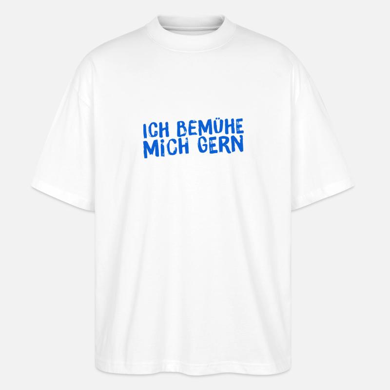 das mache ich gerne - Stanley/Stella Oversized Unisex Bio T-Shirt Blaster 2.0 - Weiß