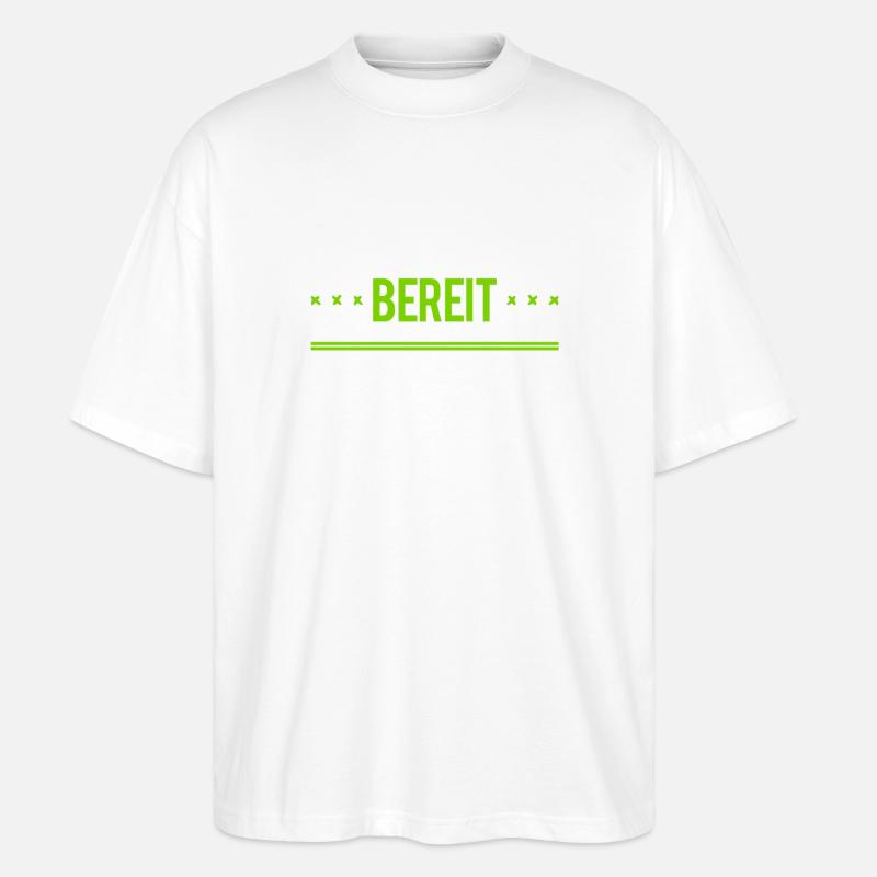 allzeit bereit - Stanley/Stella Oversized Unisex Bio T-Shirt Blaster 2.0 - Weiß
