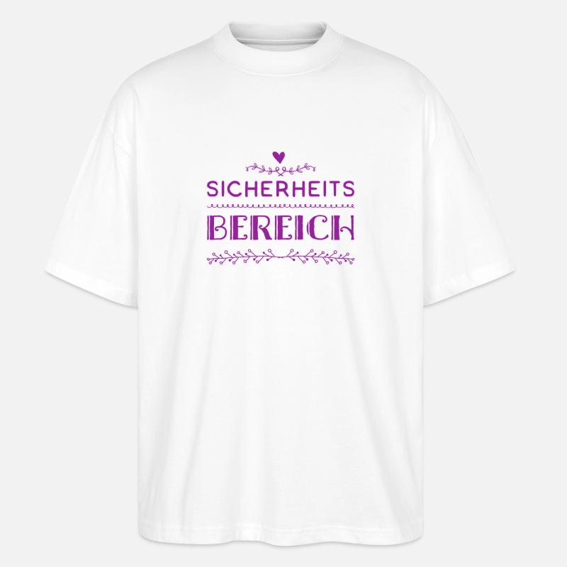 Zutritt nicht gestattet - Stanley/Stella Oversized Unisex Bio T-Shirt Blaster 2.0 - Weiß