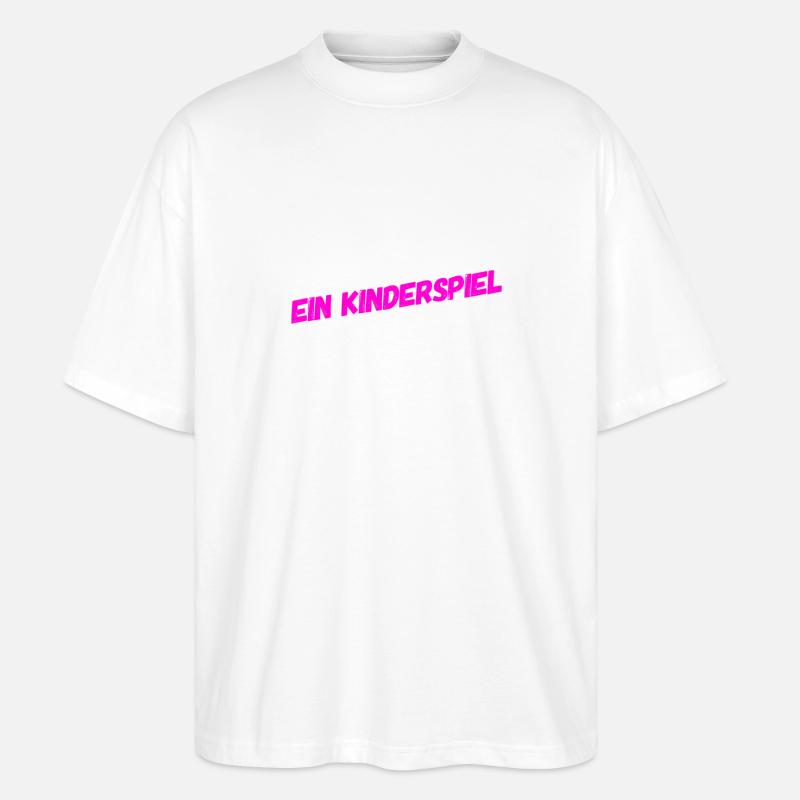 schwer war es nicht - Stanley/Stella Oversized Unisex Bio T-Shirt Blaster 2.0 - Weiß