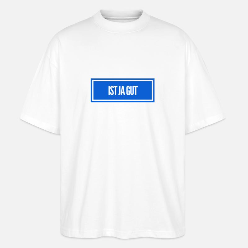 bleib entspannt - Stanley/Stella Oversized Unisex Bio T-Shirt Blaster 2.0 - Weiß