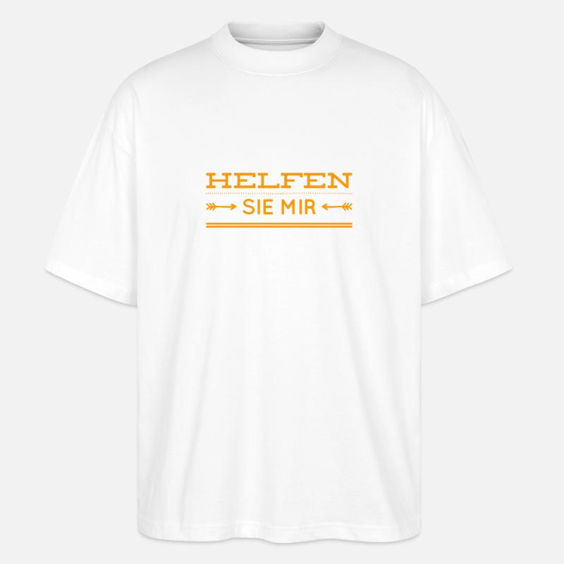 Hilfe geht immer - Stanley/Stella Oversized Unisex Bio T-Shirt Blaster 2.0 - Weiß