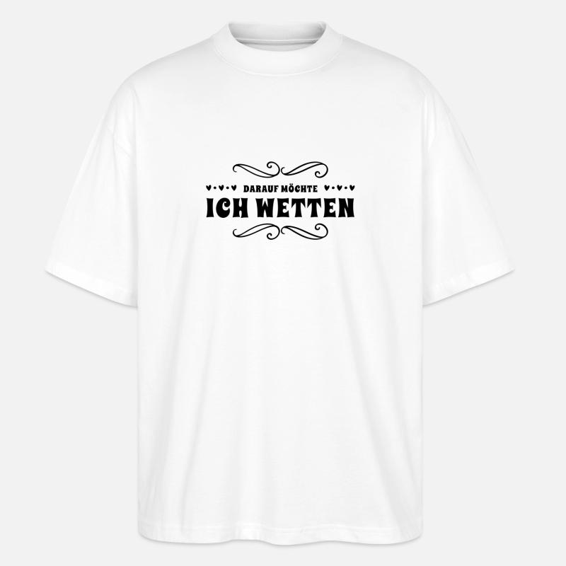 die Wette gilt - Stanley/Stella Oversized Unisex Bio T-Shirt Blaster 2.0 - Weiß