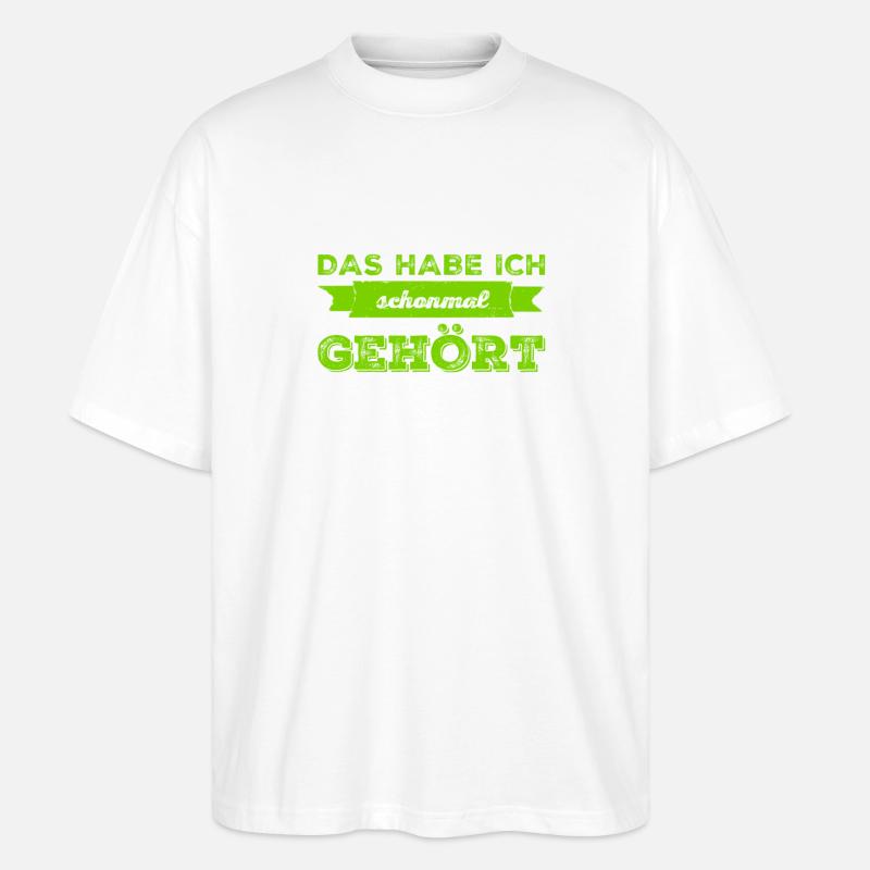 das kenn ich doch - Stanley/Stella Oversized Unisex Bio T-Shirt Blaster 2.0 - Weiß