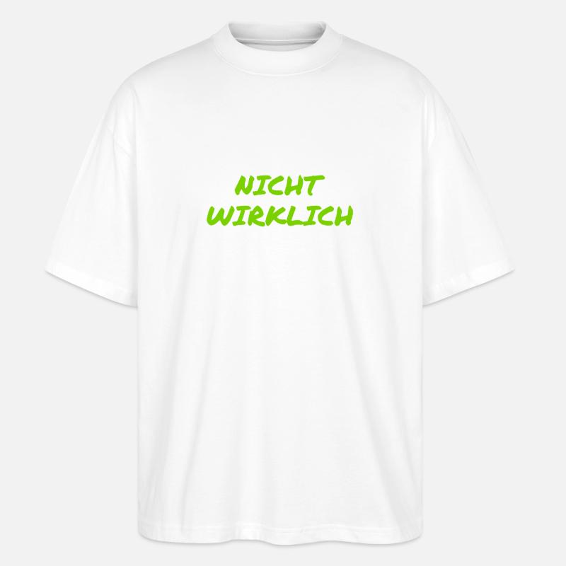 lass mal lieber - Stanley/Stella Oversized Unisex Bio T-Shirt Blaster 2.0 - Weiß