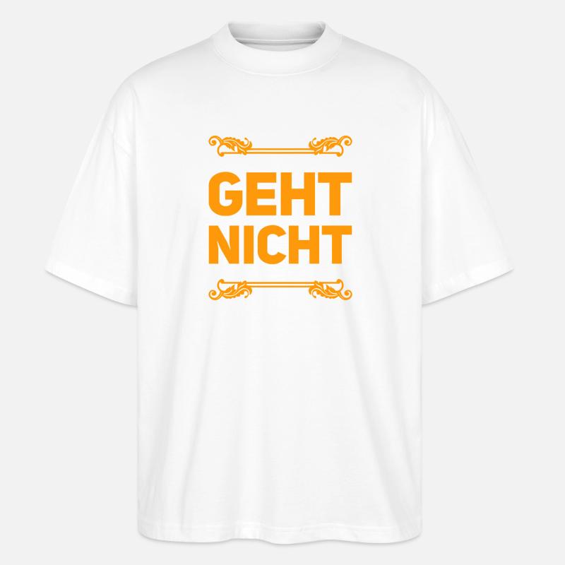 es geht nicht - Stanley/Stella Oversized Unisex Bio T-Shirt Blaster 2.0 - Weiß