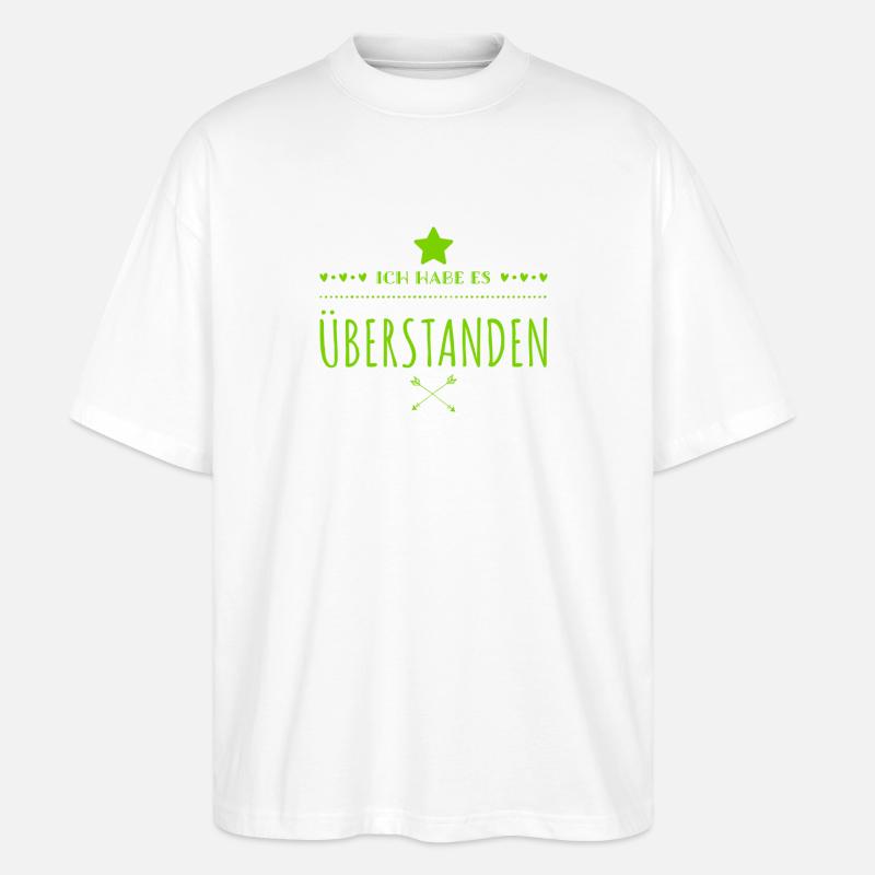 endlich vorbei - Stanley/Stella Oversized Unisex Bio T-Shirt Blaster 2.0 - Weiß