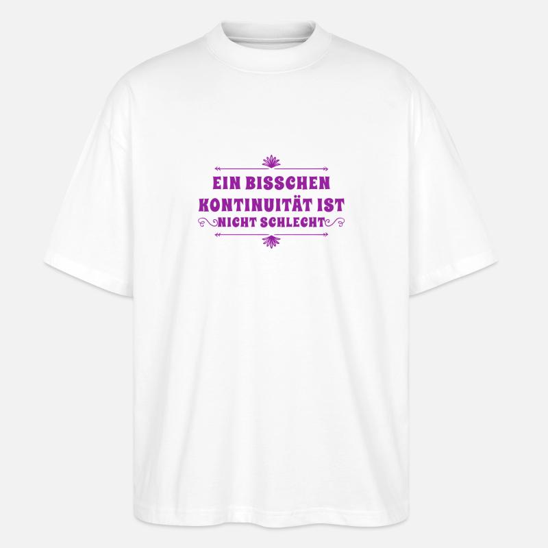 Kontinuierlichkeit - Stanley/Stella Oversized Unisex Bio T-Shirt Blaster 2.0 - Weiß