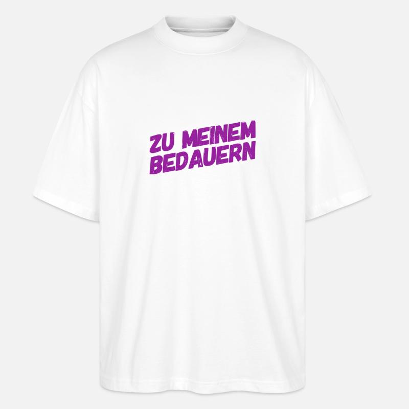 das große Bedauern - Stanley/Stella Oversized Unisex Bio T-Shirt Blaster 2.0 - Weiß