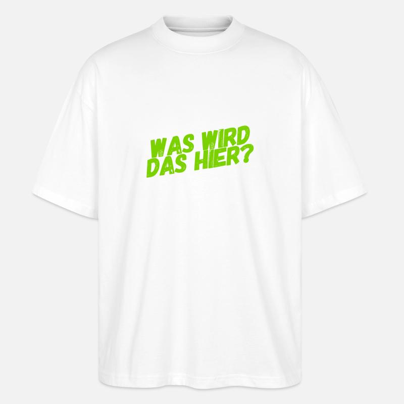 was wird das? - Stanley/Stella Oversized Unisex Bio T-Shirt Blaster 2.0 - Weiß