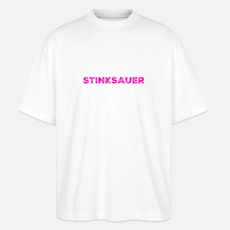 ich bin richtig wütend - Stanley/Stella Oversized Unisex Bio T-Shirt Blaster 2.0 - Weiß