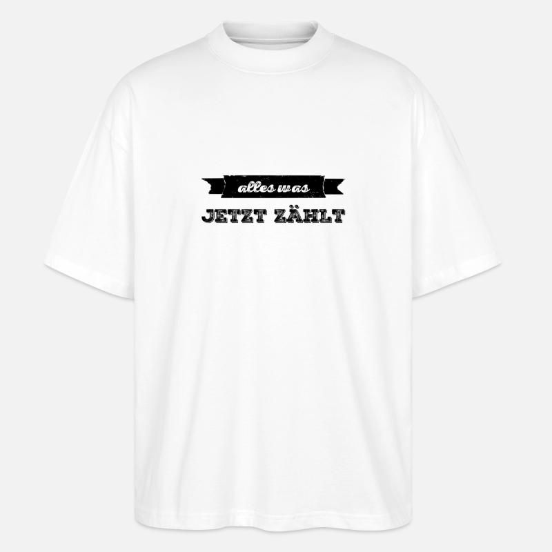 nur das zählt - Stanley/Stella Oversized Unisex Bio T-Shirt Blaster 2.0 - Weiß