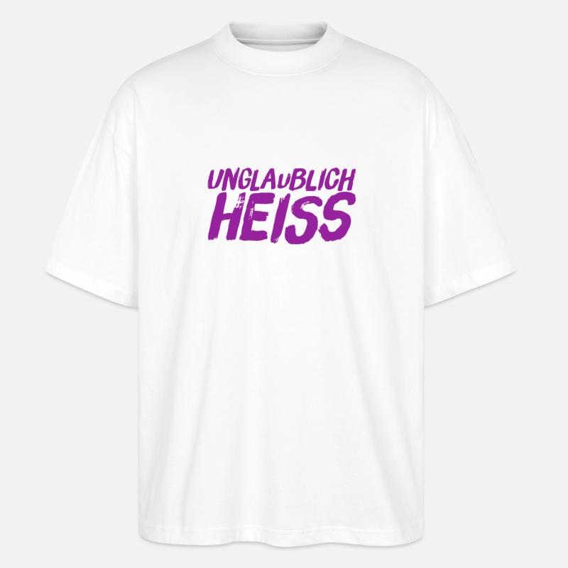 ich bin attraktiv - Stanley/Stella Oversized Unisex Bio T-Shirt Blaster 2.0 - Weiß