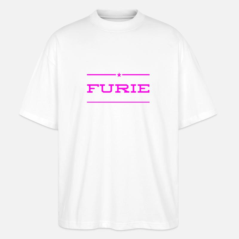 ich bin eine Furie - Stanley/Stella Oversized Unisex Bio T-Shirt Blaster 2.0 - Weiß