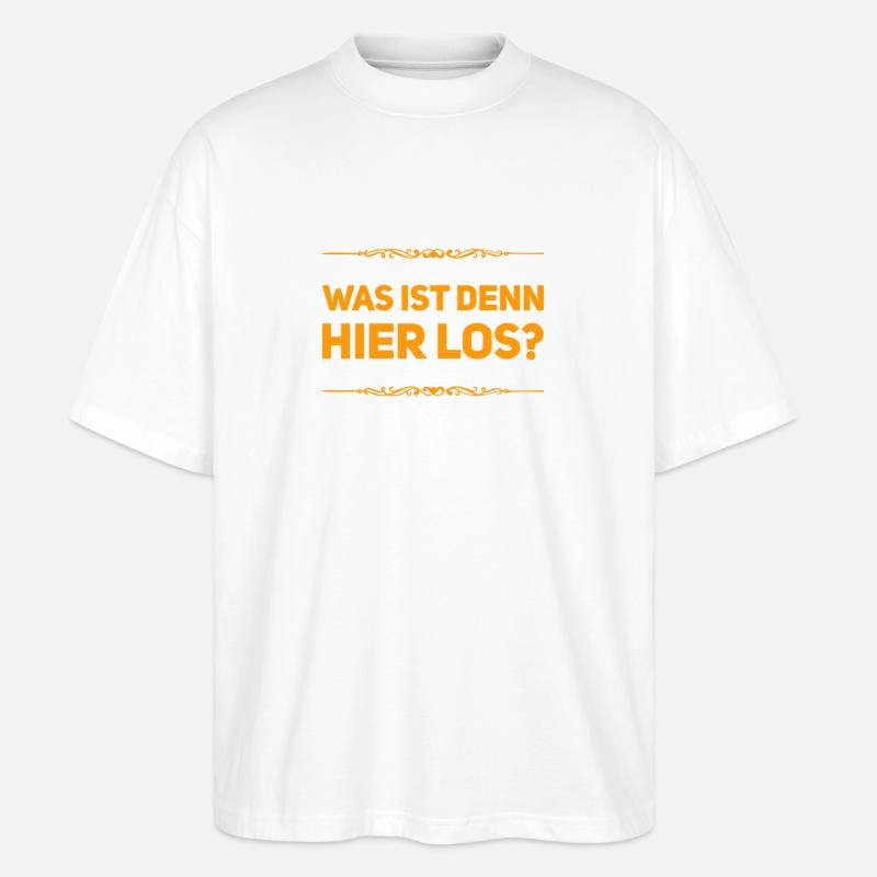 ich bin erstaunt - Stanley/Stella Oversized Unisex Bio T-Shirt Blaster 2.0 - Weiß