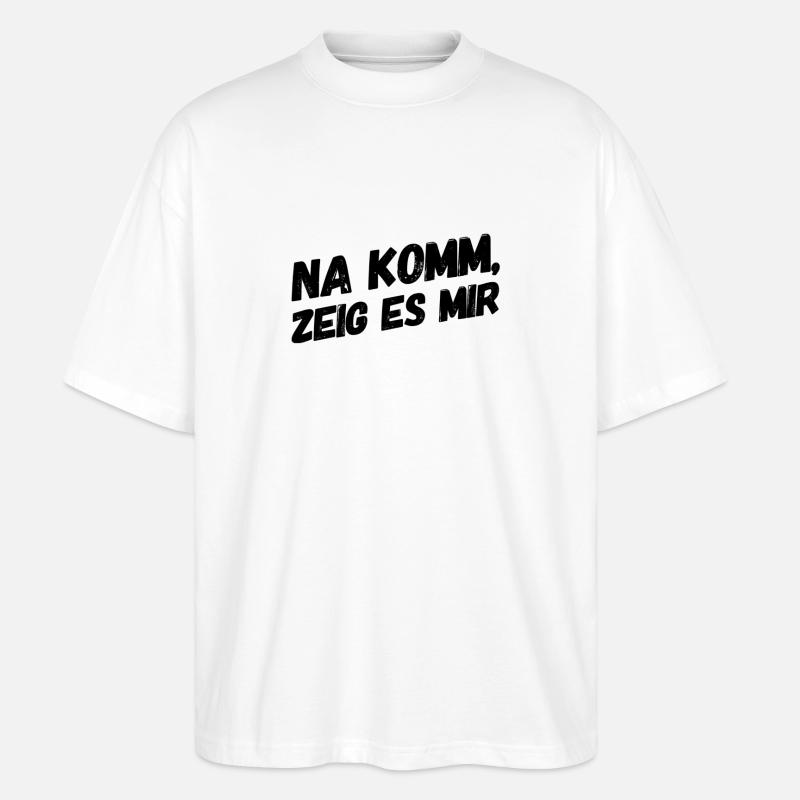lass sehen - Stanley/Stella Oversized Unisex Bio T-Shirt Blaster 2.0 - Weiß
