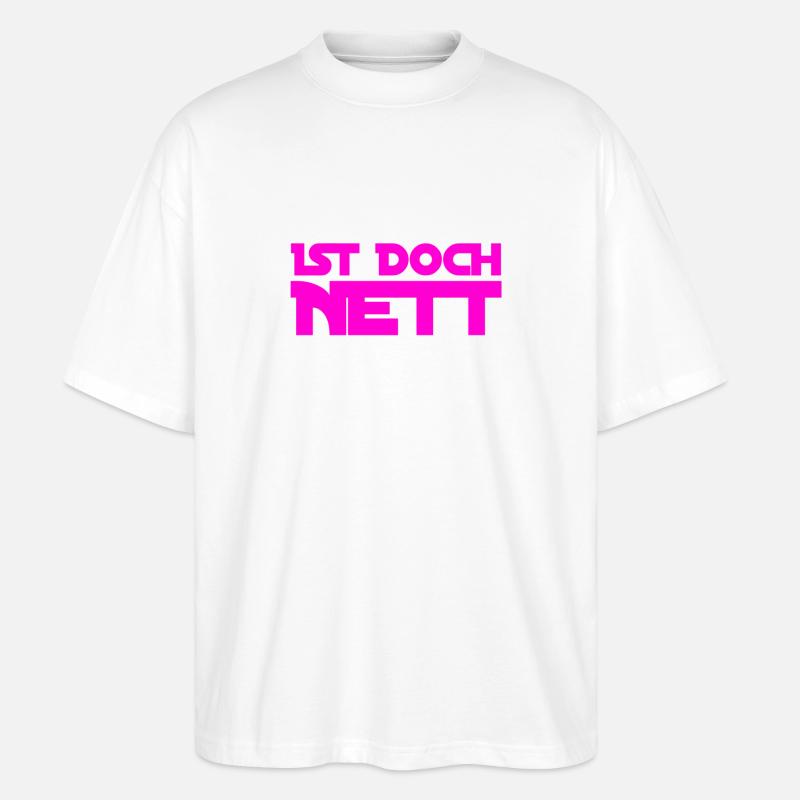 wie nett - Stanley/Stella Oversized Unisex Bio T-Shirt Blaster 2.0 - Weiß