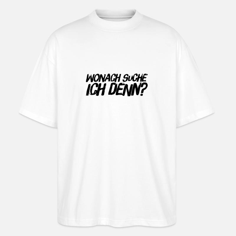 wonach suche ich? - Stanley/Stella Oversized Unisex Bio T-Shirt Blaster 2.0 - Weiß