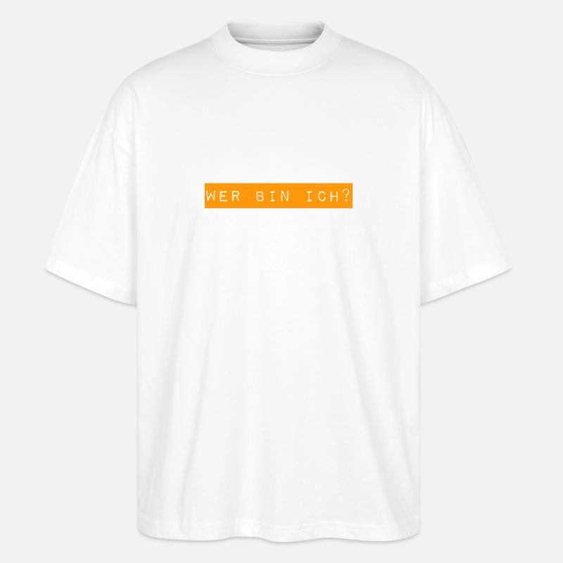 wer könnte ich sein? - Stanley/Stella Oversized Unisex Bio T-Shirt Blaster 2.0 - Weiß