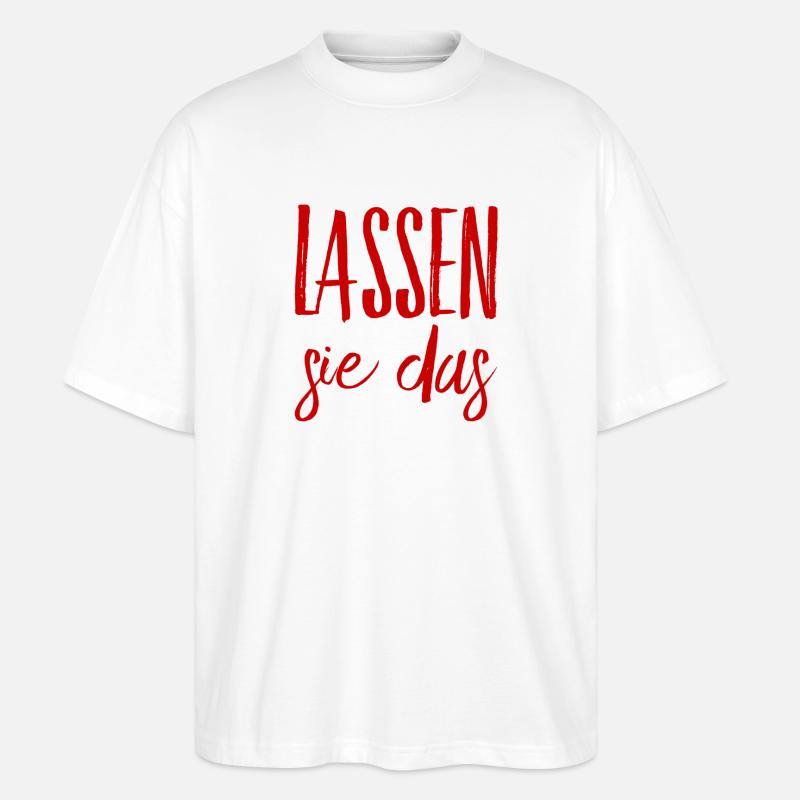 stoppen sie das - Stanley/Stella Oversized Unisex Bio T-Shirt Blaster 2.0 - Weiß