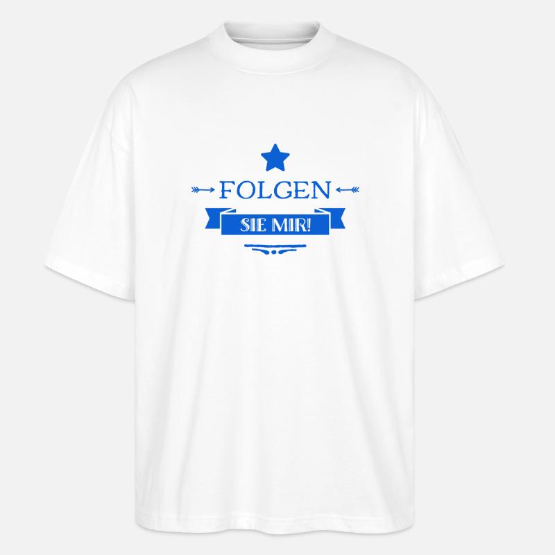 kommen sie mit - Stanley/Stella Oversized Unisex Bio T-Shirt Blaster 2.0 - Weiß