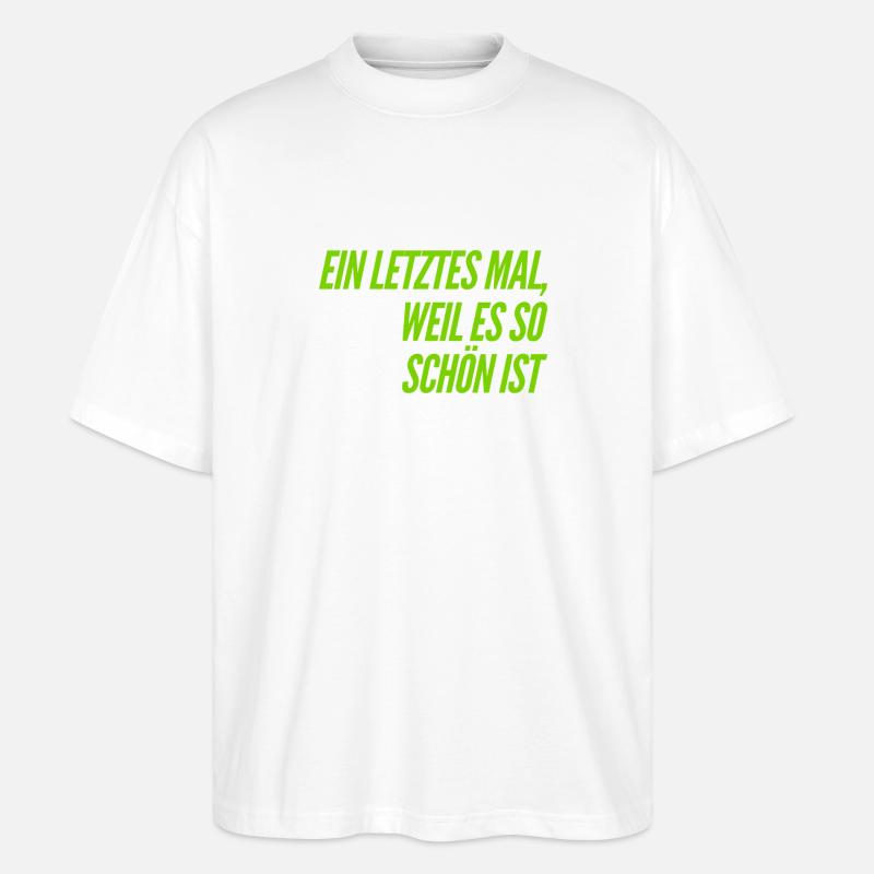noch einmal - Stanley/Stella Oversized Unisex Bio T-Shirt Blaster 2.0 - Weiß