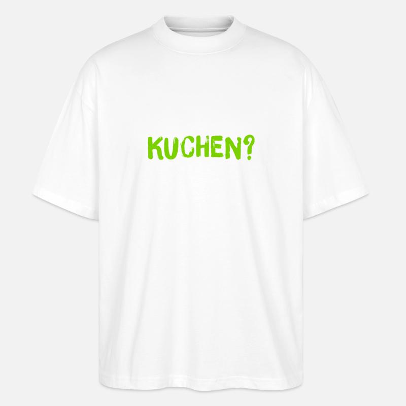 möchten Sie Kuchen? - Stanley/Stella Oversized Unisex Bio T-Shirt Blaster 2.0 - Weiß