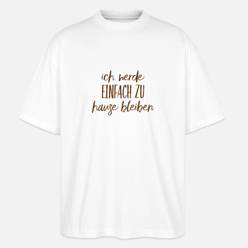 keinen Bock auf Party - Stanley/Stella Oversized Unisex Bio T-Shirt Blaster 2.0 - Weiß
